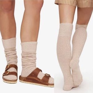NWT Pudus Cozy Knit‎ Sweater Socks Over The Knee Size 6-10